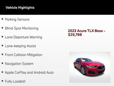 2023 Acura TLX Technology Package