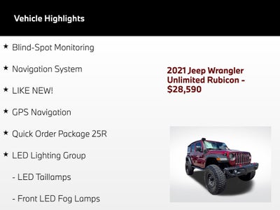 2021 Jeep Wrangler Unlimited Rubicon