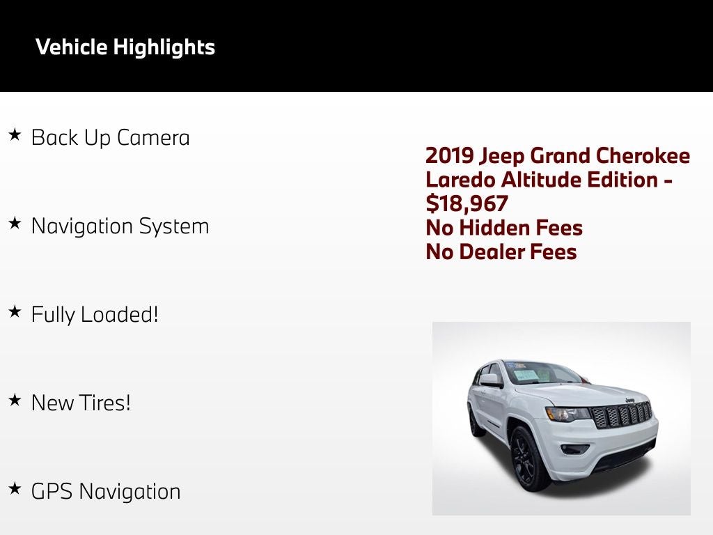 2019 Jeep Grand Cherokee Altitude