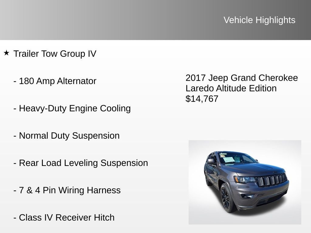 2017 Jeep Grand Cherokee Altitude