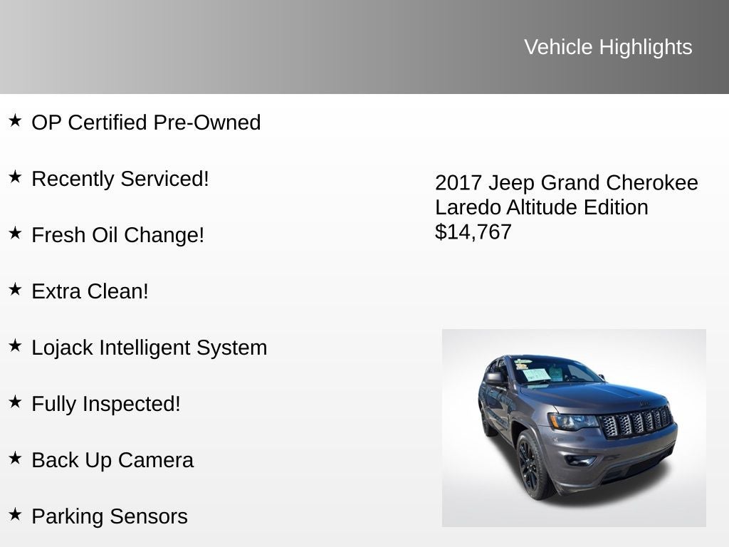 2017 Jeep Grand Cherokee Altitude