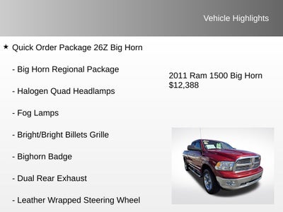 2011 RAM 1500 Big Horn