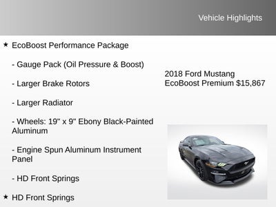 2018 Ford Mustang EcoBoost Premium