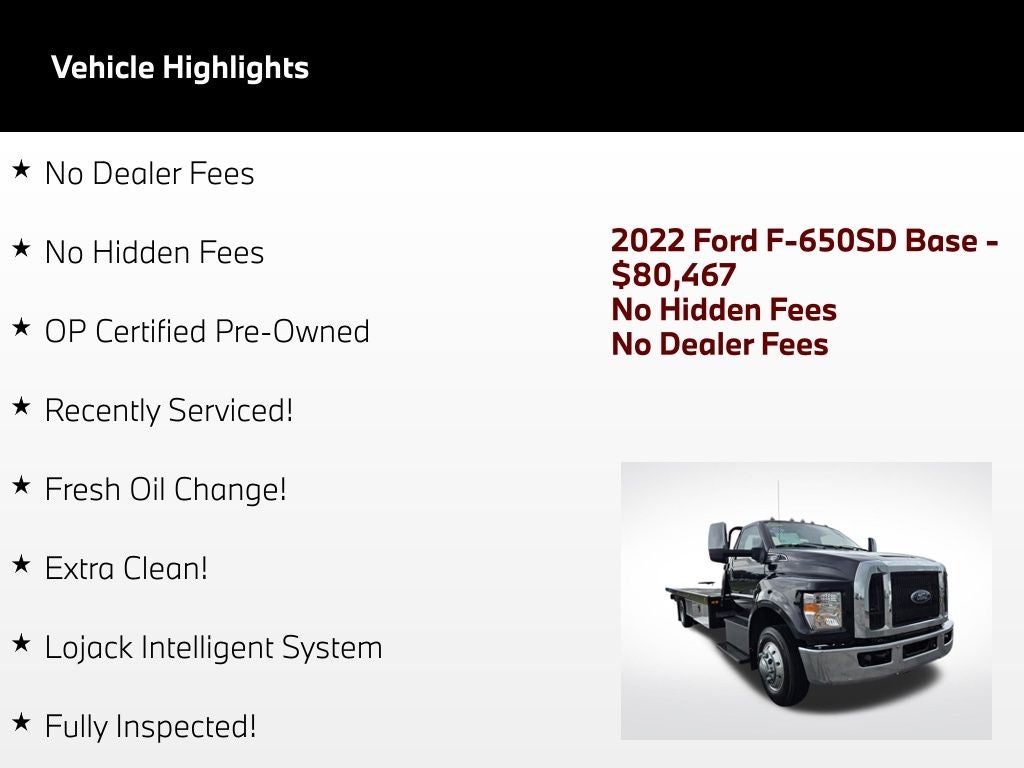 2022 Ford F-650SD Base