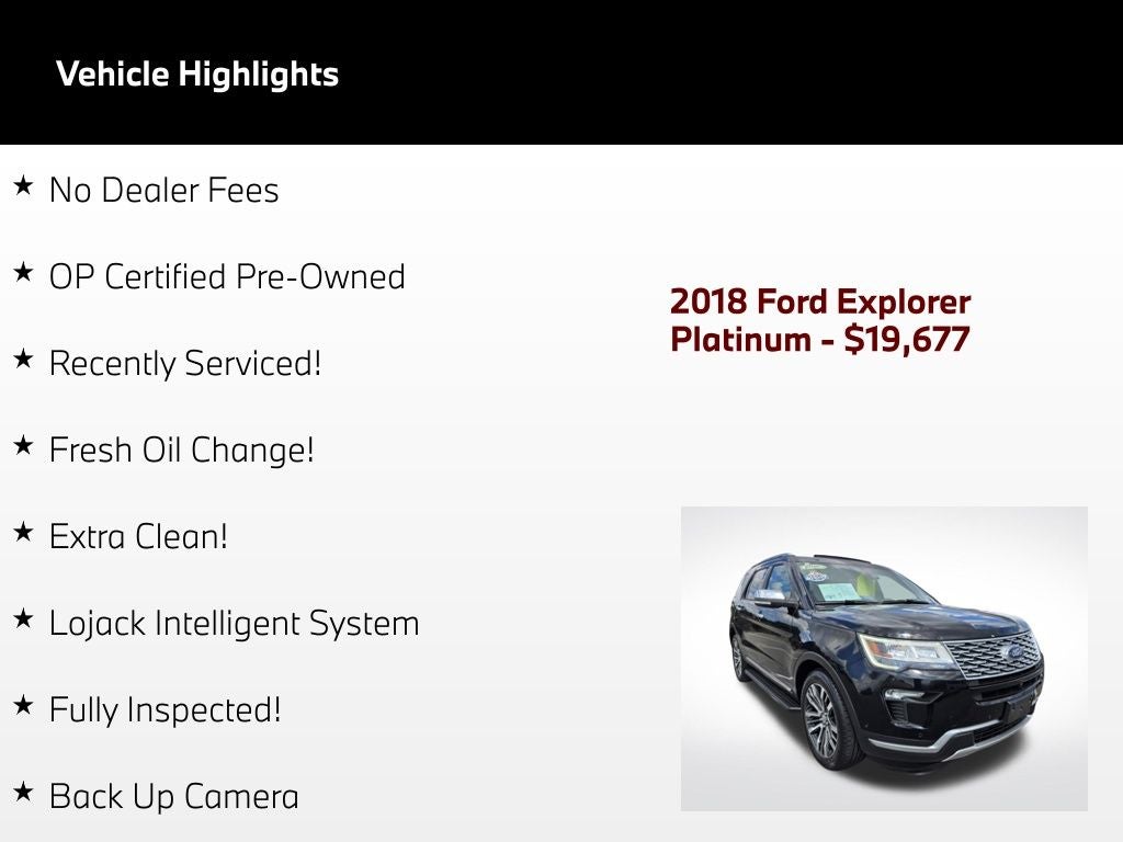2018 Ford Explorer Platinum