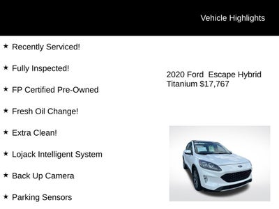 2020 Ford Escape Titanium Hybrid