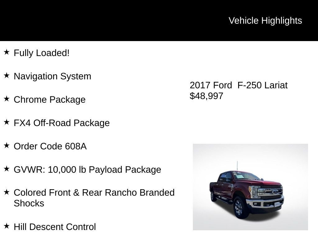 2017 Ford F-250SD Lariat