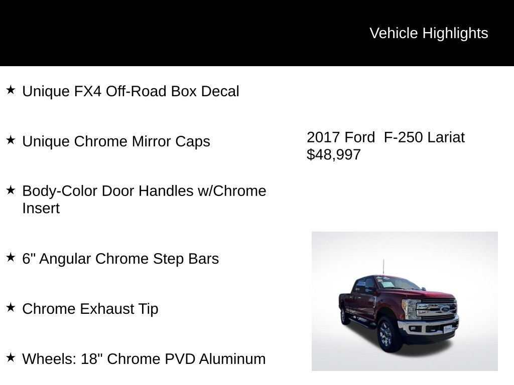 2017 Ford F-250SD Lariat