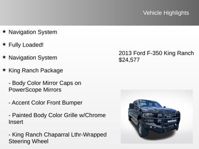 2013 Ford F-350SD King Ranch