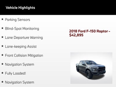 2018 Ford F-150 Raptor