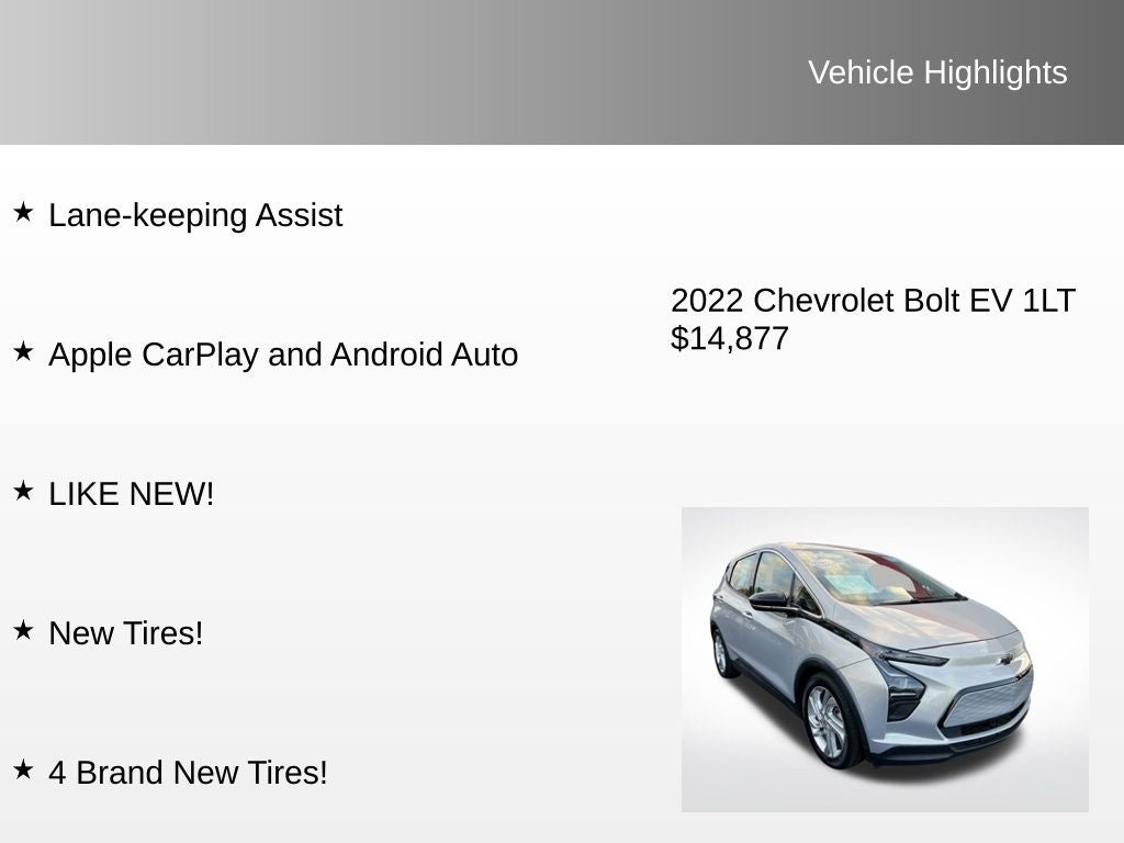 2022 Chevrolet Bolt EV 1LT