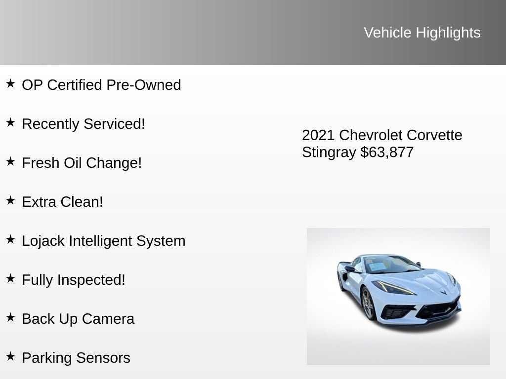 2021 Chevrolet Corvette Stingray 3LT