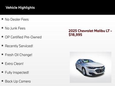 2025 Chevrolet Malibu LT 1LT