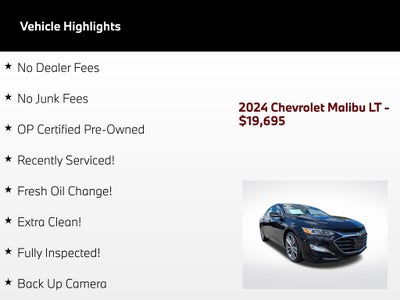 2024 Chevrolet Malibu LT 2LT