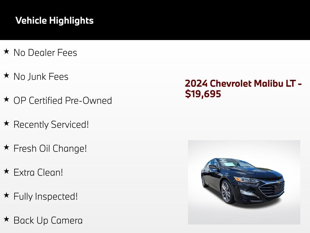 2024 Chevrolet Malibu LT 2LT