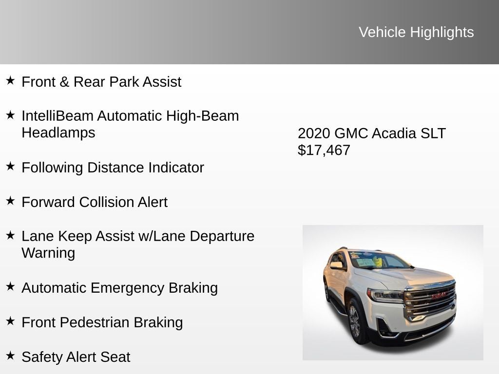 2020 GMC Acadia SLT