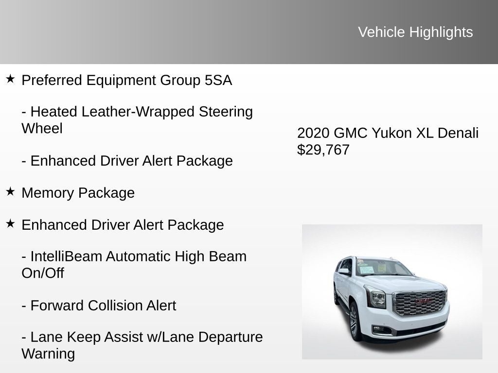2020 GMC Yukon XL Denali