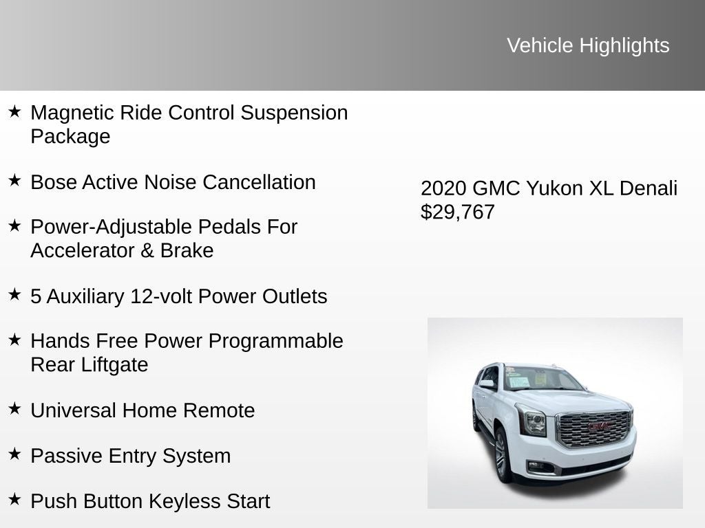 2020 GMC Yukon XL Denali