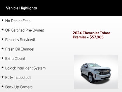2024 Chevrolet Tahoe Premier