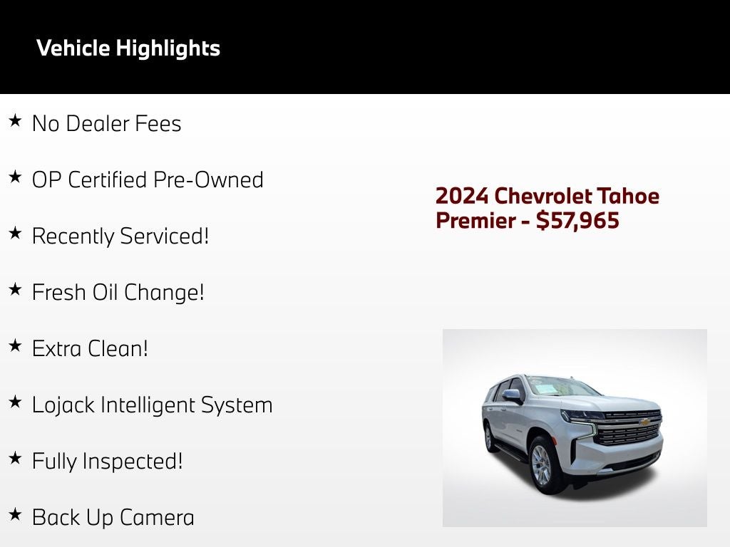 2024 Chevrolet Tahoe Premier