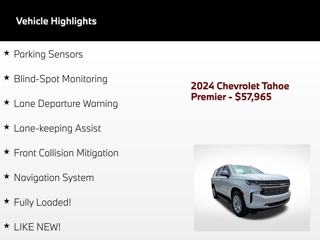 2024 Chevrolet Tahoe Premier