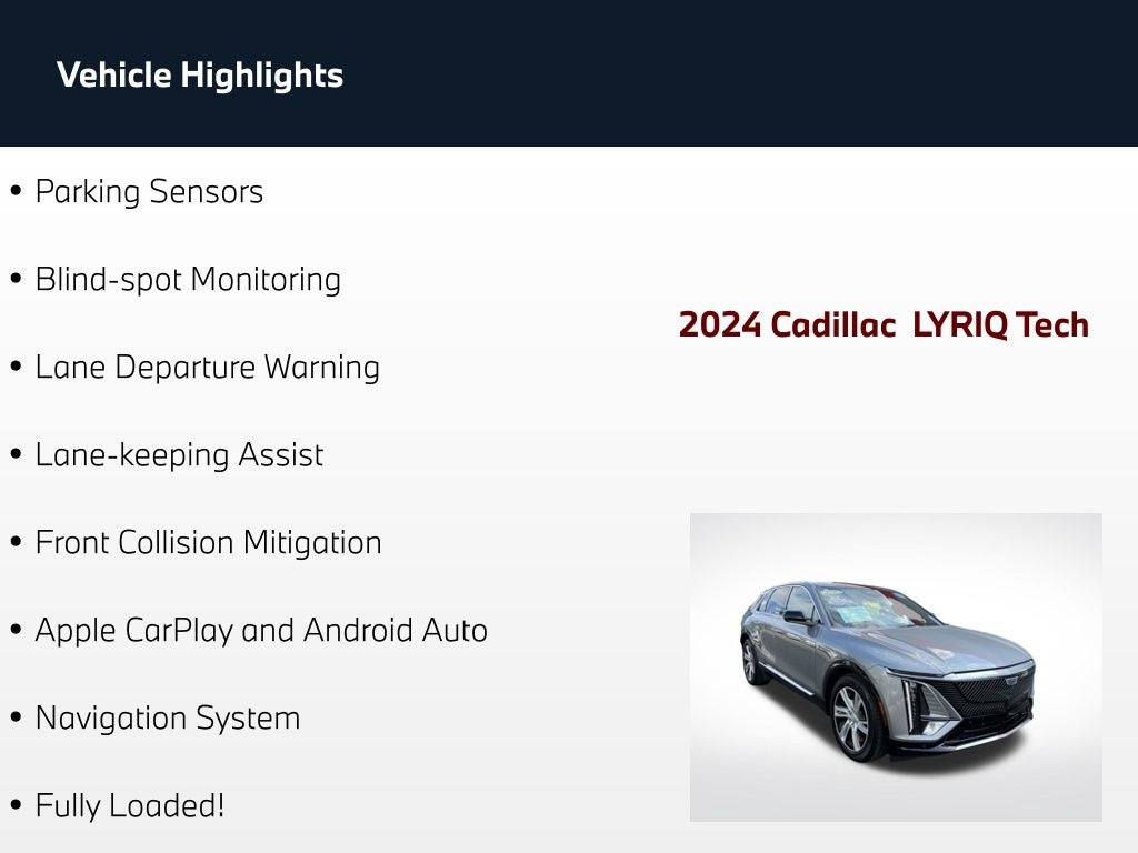 2024 Cadillac LYRIQ Tech
