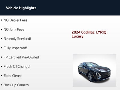 2024 Cadillac LYRIQ Luxury