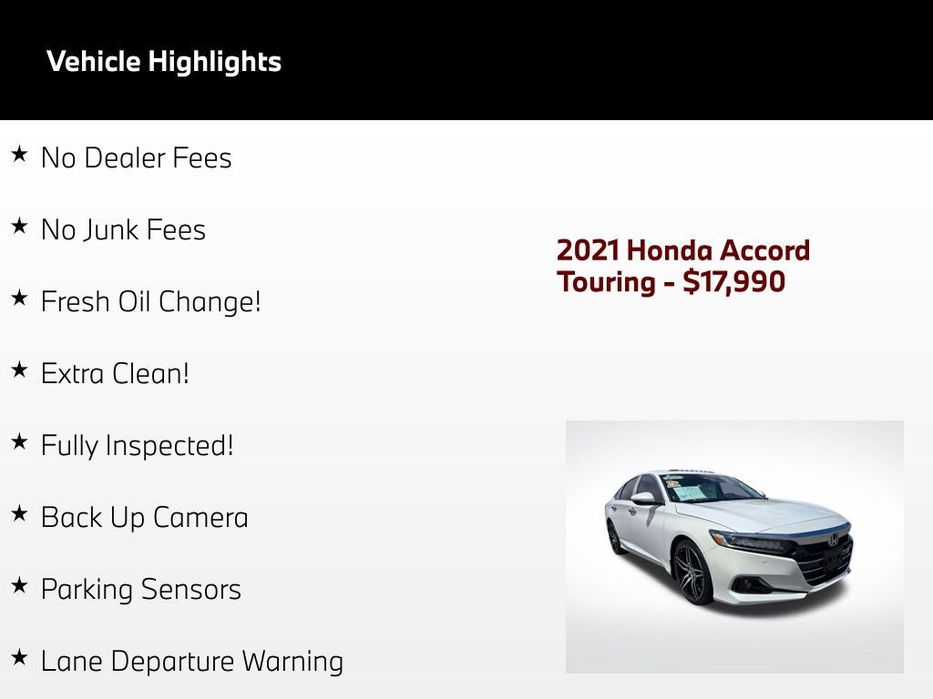 2021 Honda Accord Touring 2.0T
