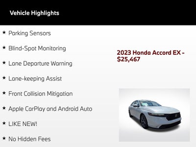 2023 Honda Accord EX