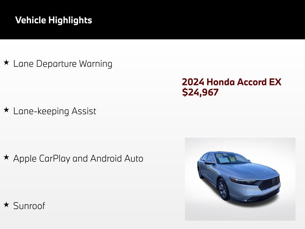 2024 Honda Accord EX