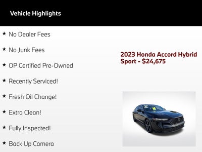2023 Honda Accord Hybrid Sport