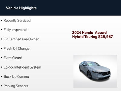 2024 Honda Accord Hybrid Touring