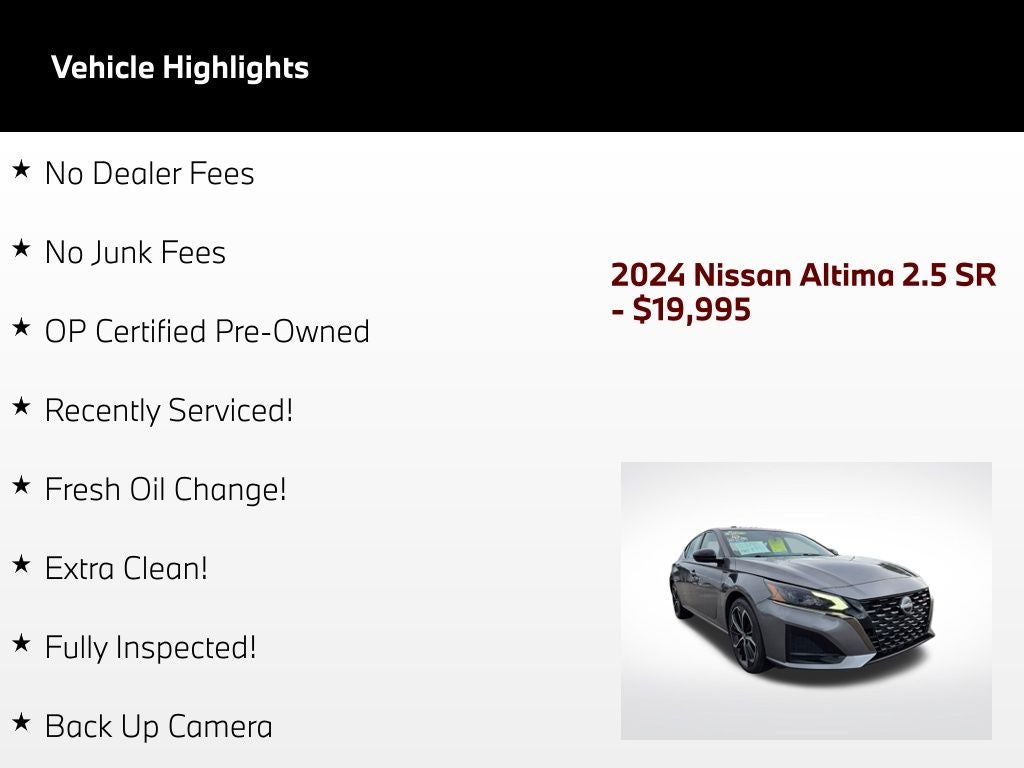 2024 Nissan Altima 2.5 SR