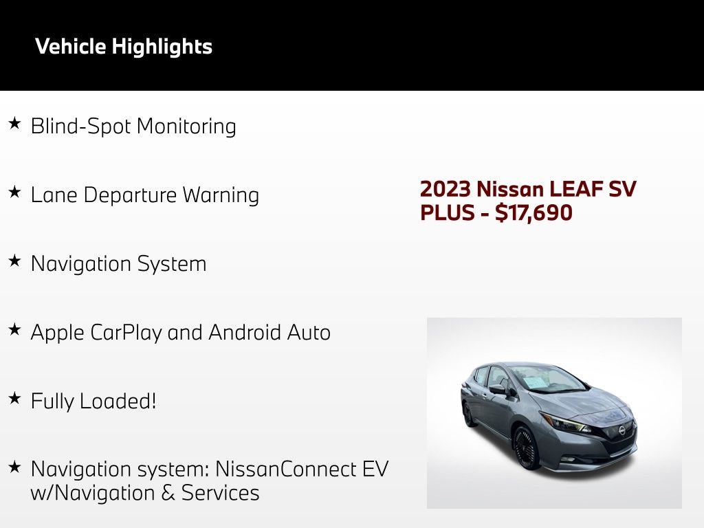 2023 Nissan Leaf SV Plus