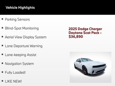 2025 Dodge Charger Daytona R/T Scat Pack