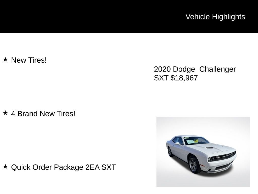 2020 Dodge Challenger SXT