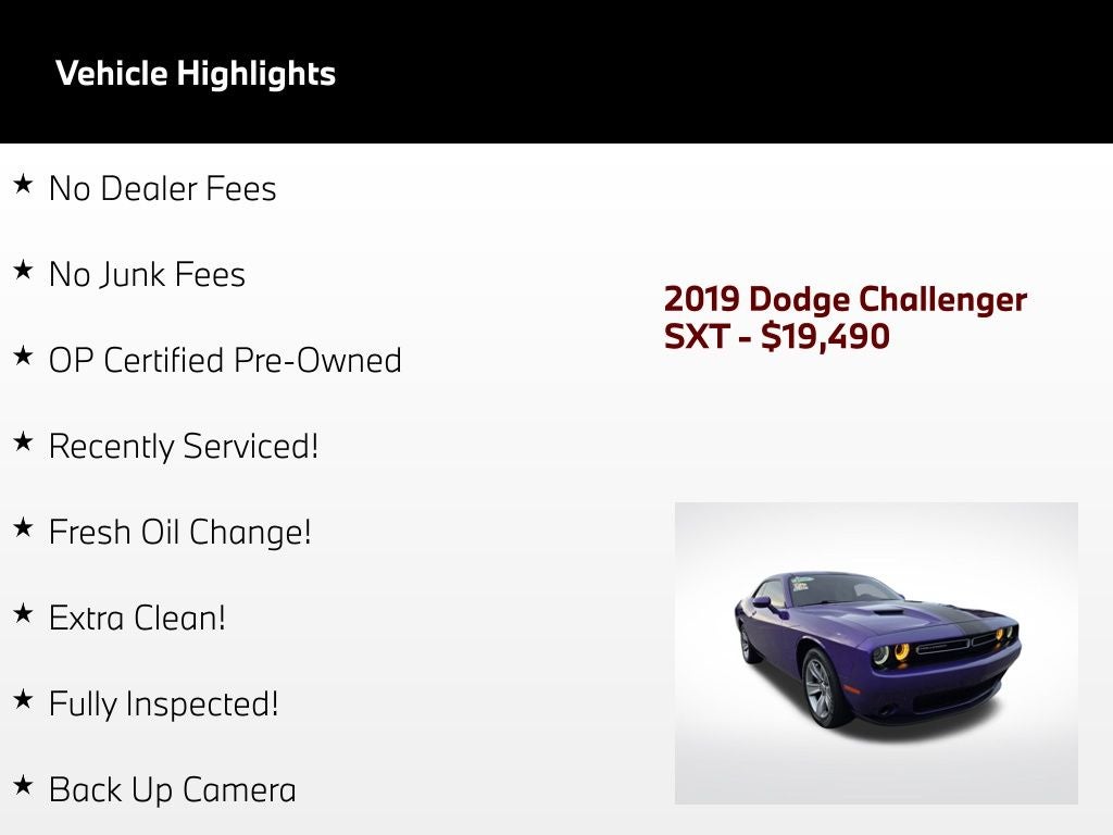 2019 Dodge Challenger SXT