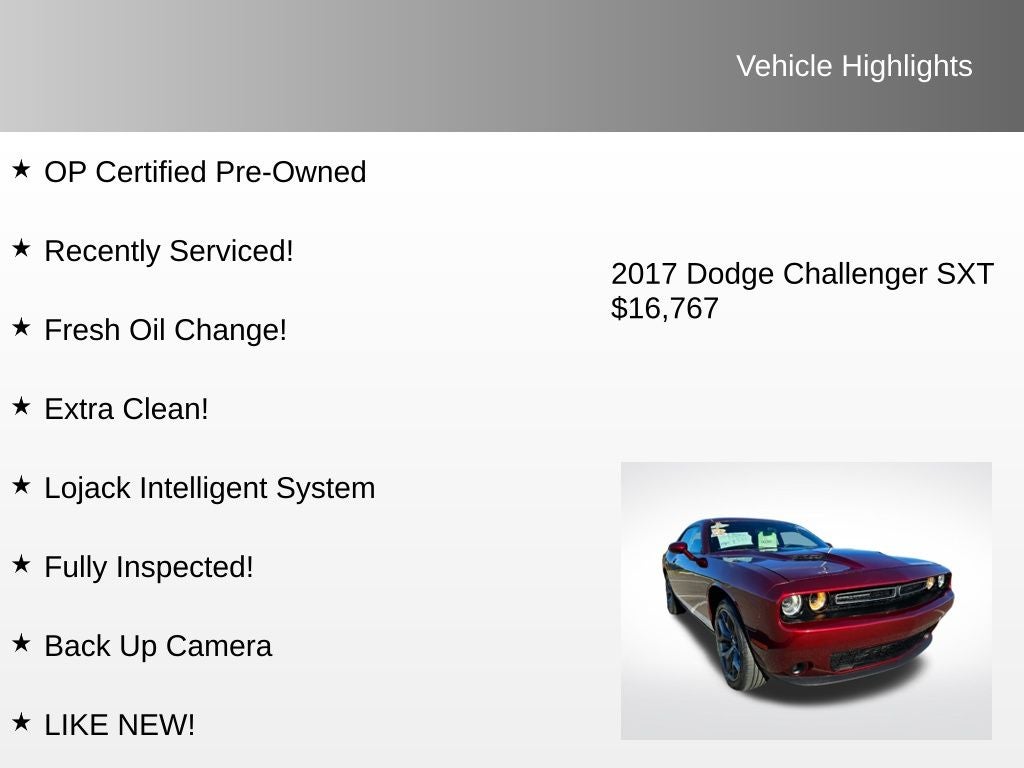 2017 Dodge Challenger SXT