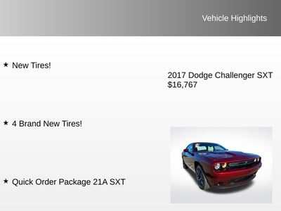 2017 Dodge Challenger SXT