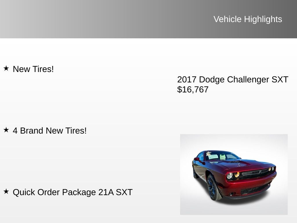 2017 Dodge Challenger SXT