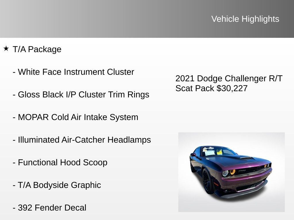 2021 Dodge Challenger R/T Scat Pack