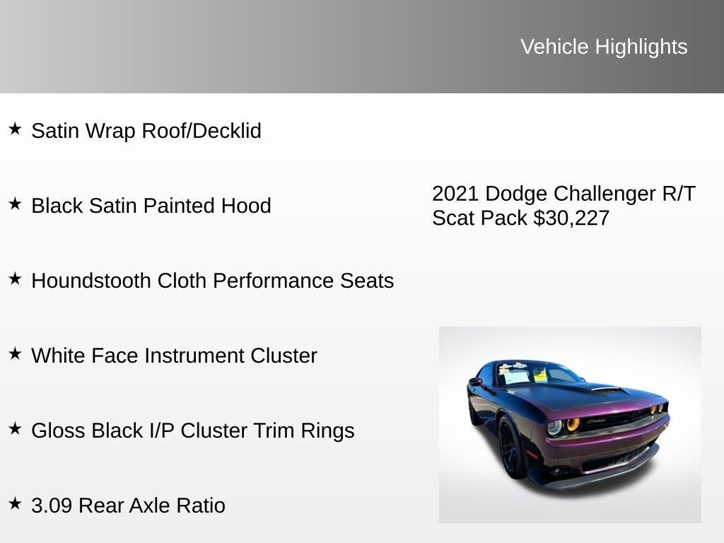 2021 Dodge Challenger R/T Scat Pack