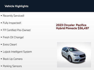 2023 Chrysler Pacifica Hybrid Pinnacle