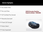 2019 Chrysler Pacifica Hybrid Limited