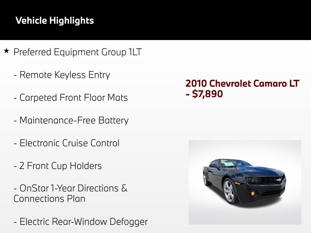 2010 Chevrolet Camaro 1LT