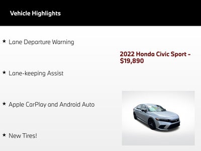 2022 Honda Civic Sport