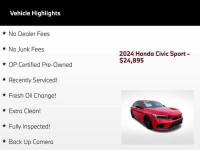 2024 Honda Civic Sport
