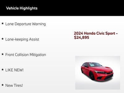 2024 Honda Civic Sport