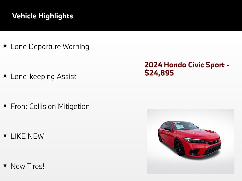 2024 Honda Civic Sport