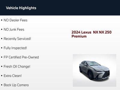 2024 Lexus NX 250 Premium